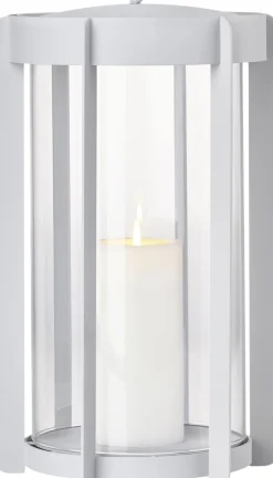 Zone Lanterne Firefly 35 cm Soft Grey Lakeret stål