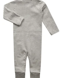 Magasin du Nord Collection Laurits 9G baby bodysuit Light grey mel / star white stripe New