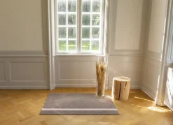 Tica Copenhagen Løber, 130x90 cm, stripe vertical sand/dusty rosa Hot