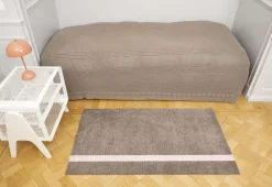 Tica Copenhagen Løber, 67x120 cm, stripe vertical sand/dusty rosa