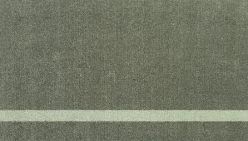 Løber, 67x120 cm, stripe vertical lysgrøn/støvet grøn>Tica Copenhagen