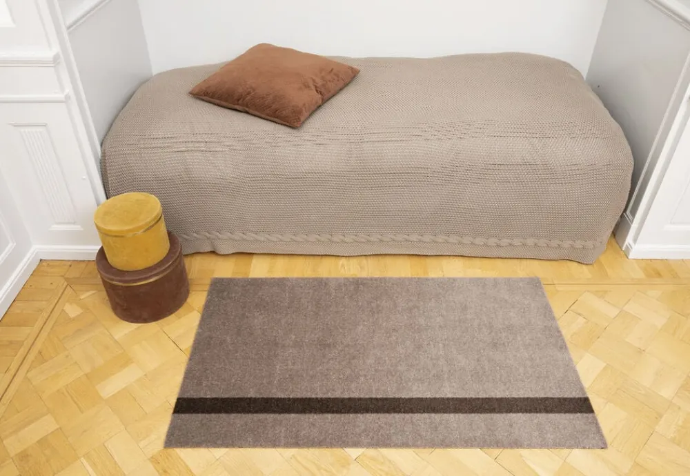 Tica Copenhagen Løber, 67x120 cm, stripe vertical sand/brun Sale