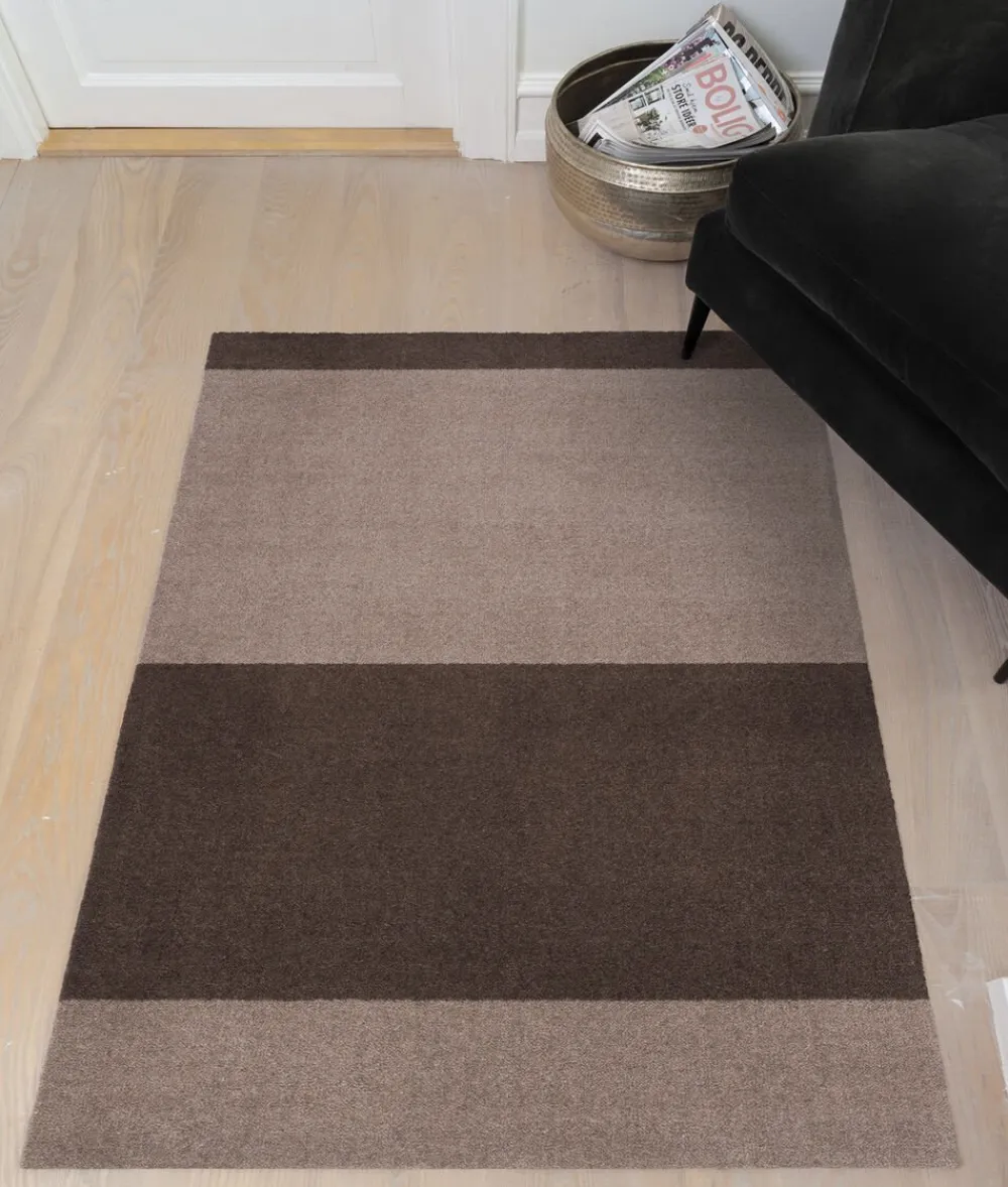 Tica Copenhagen Løber, 67x120 cm, stripes-horizon sand/brun