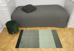 Løber, 67x120 cm, stripes-horizon lys/støvet og mørkegrøn>Tica Copenhagen Clearance