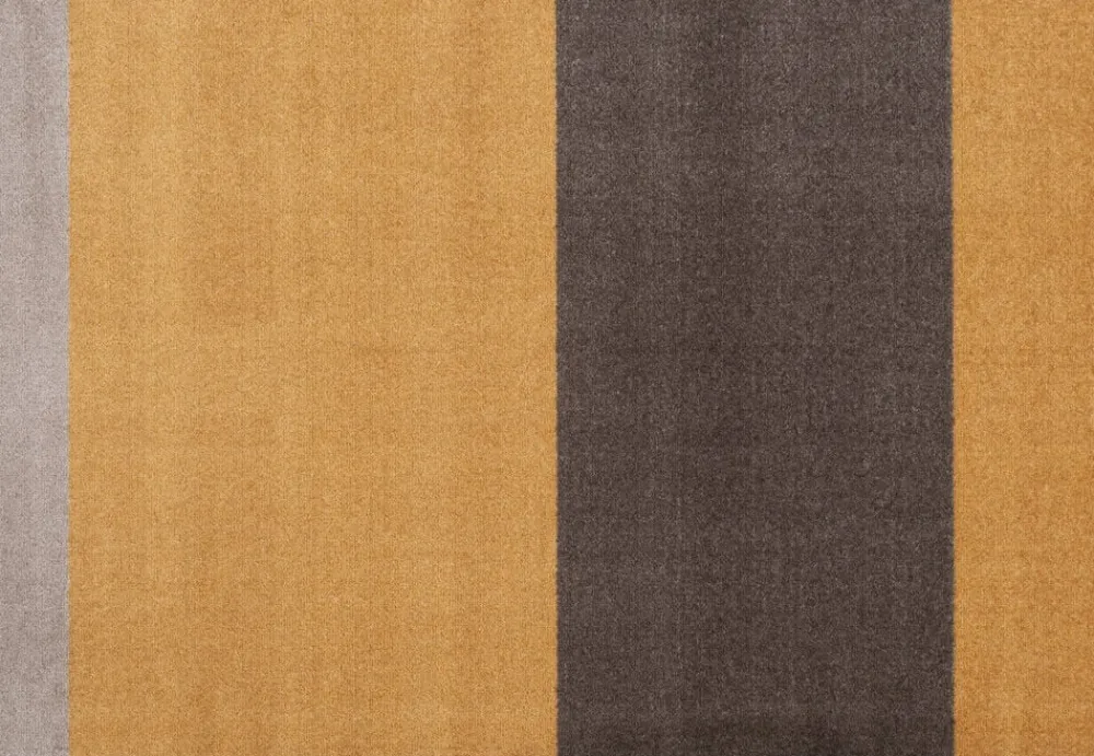 Tica Copenhagen Løber, 130x90 cm, stripes-horizon dijon/brun/sand