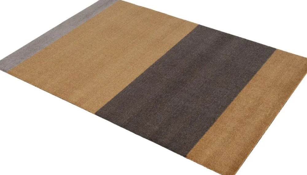 Tica Copenhagen Løber, 130x90 cm, stripes-horizon dijon/brun/sand