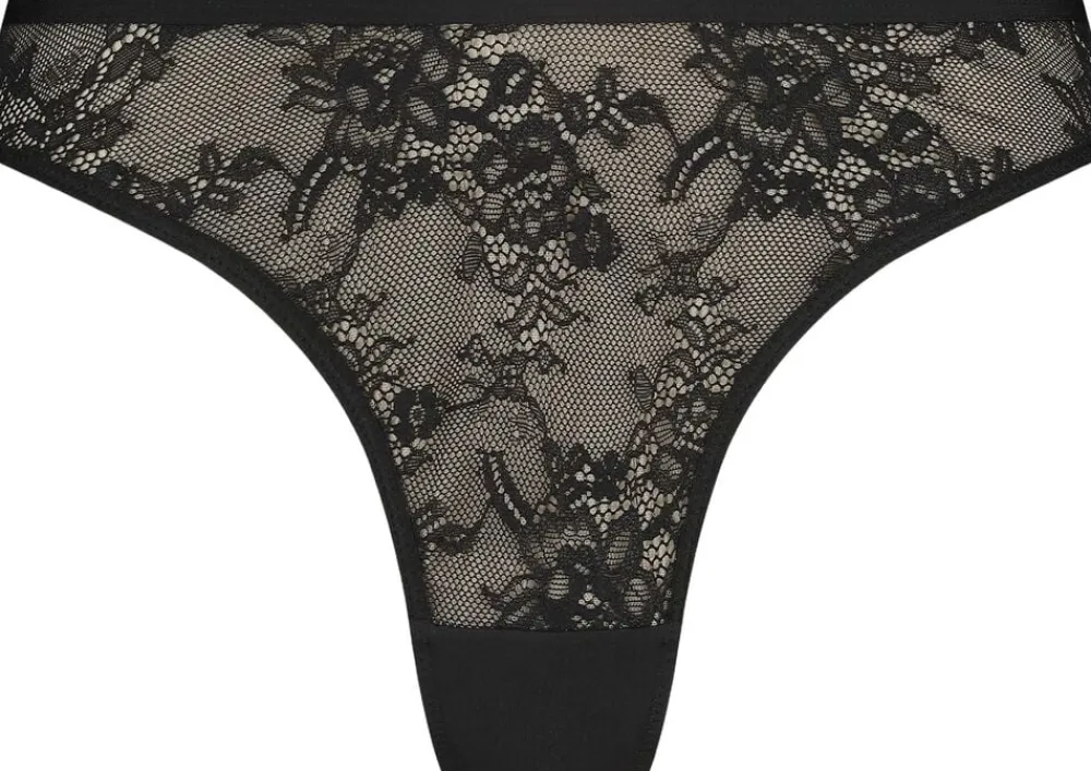 Hunkemöller LEA LACE STRING R Black New