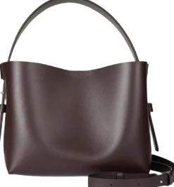Second Female Leata Leather Bag Chocolate plum Discount