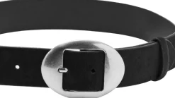 Dame MANGO Leather fur belt