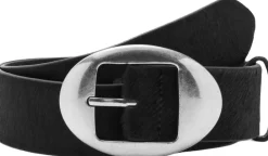 Dame MANGO Leather fur belt