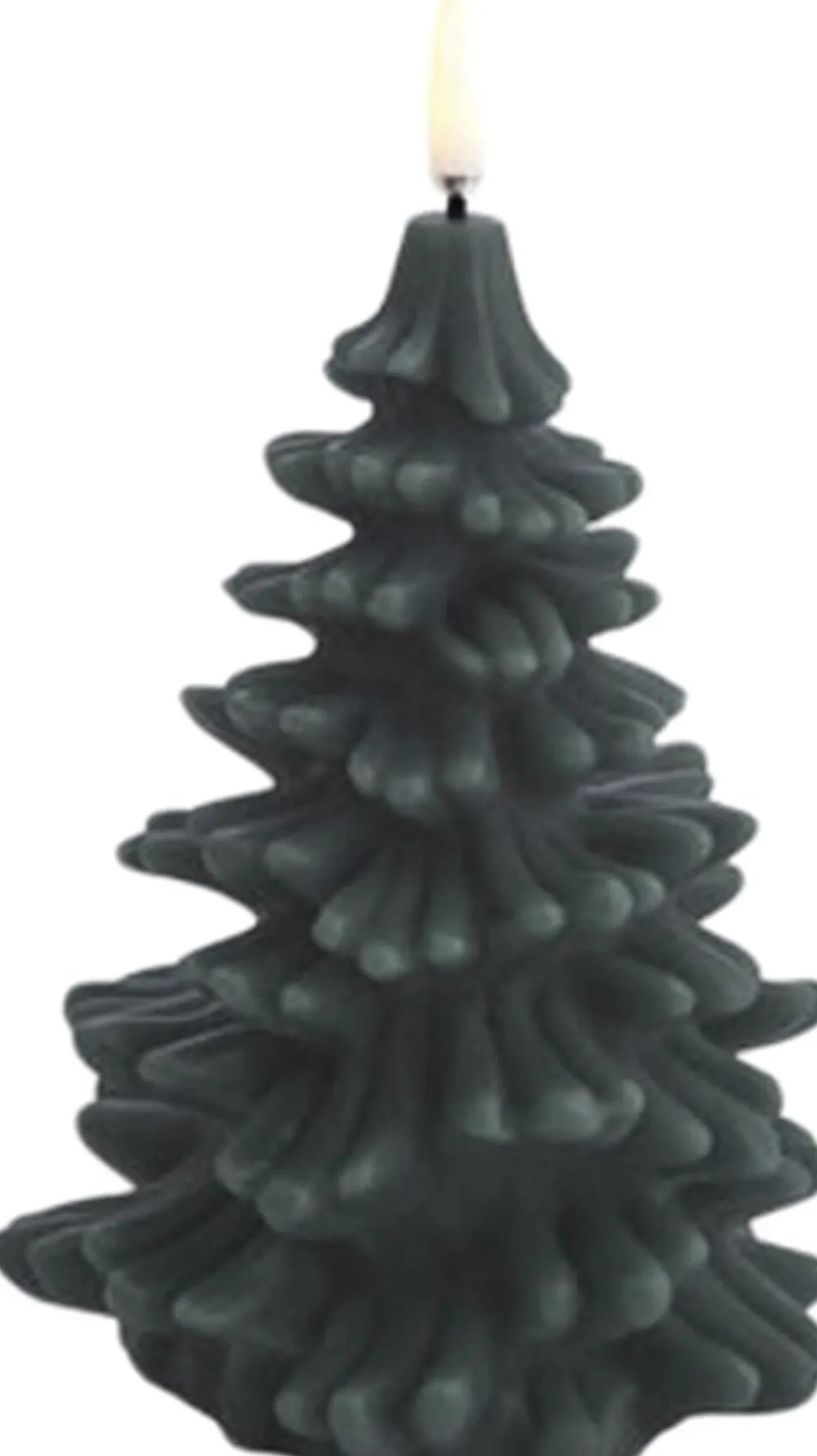 Uyuni LED candle christmas tree, Pine green, Smooth, 10x15 cm 2/12 Online