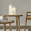 Uyuni LED Pillar Candle - Nordic White - 7,8 x 20 cm
