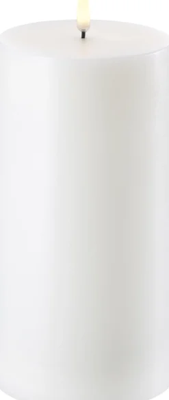LED Pillar Candle - Nordic White - 10,1 x 20 cm>Uyuni