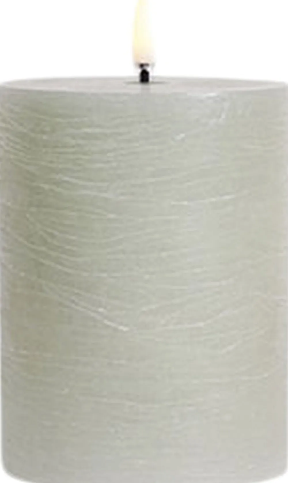 Uyuni LED pillar candle, Dusty green