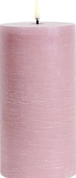 LED pillar candle, Dusty rose>Uyuni Online