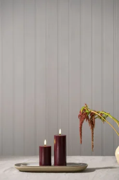 LED pillar candle, Wine red, Smooth, 5,8x15,2 cm><noscript><img width=