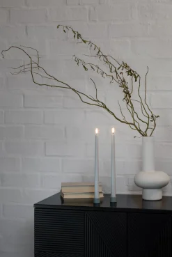 LED slim taper candle, Oyster Grey, Smooth, 2-pack, 2,3x32 c>Uyuni Discount