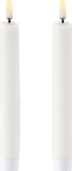 LED Taper Candle - twin pack - Nordic White - 2,3 x 15 cm>Uyuni Discount