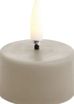 Uyuni LED tealight 400~ battery incl., Sandstone plain, 3,9x2,1 cm