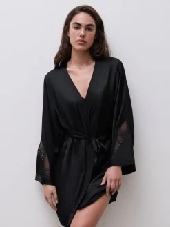 Chantelle Legend Kimono Black Discount