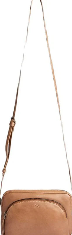 Markberg Lenea Cross. Bag, Soft Vin. Tan w/br. gold Outlet