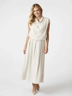 Neo Noir Lenni Skirt Ivory New