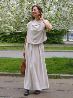 Neo Noir Lenni Skirt Ivory New