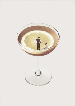 Poster & Frame Leon Maarten - My drink needs a drink