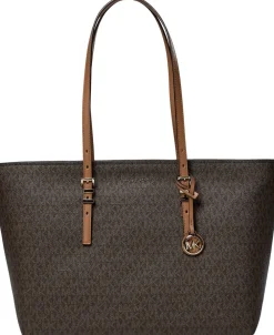 Michael Kors LG EW TZ TOTE Brn/acorn Sale