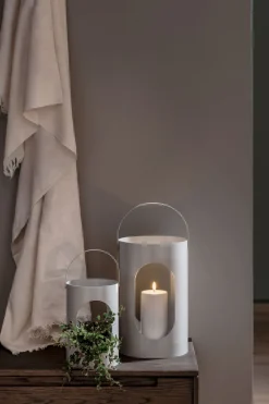 Ekta Living Light house lantern, Medium, Light grey, 16,5x24 cm Clearance