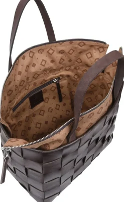 ADAX Limona shopper Meike M&oslash;rkebrun Outlet