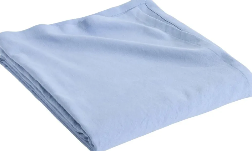 Hay Linen Bedspread-240 x 260-Light blue