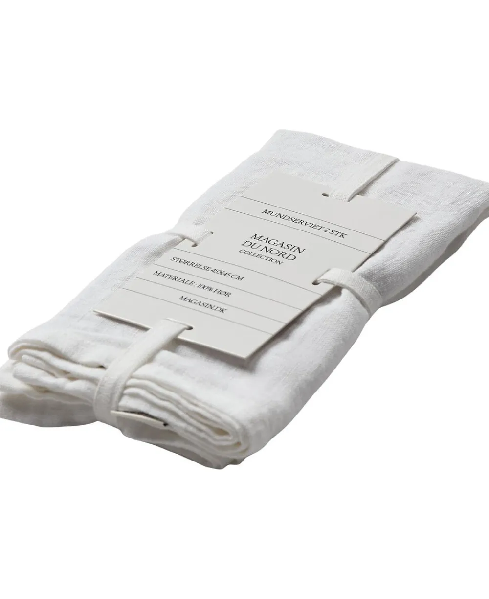 Magasin du Nord Collection Linen, mundserviet, sæt af 2 styk
