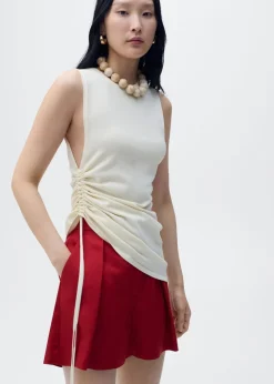 Linen-blend suit bermuda shorts>MANGO Outlet