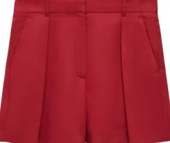 Linen-blend suit bermuda shorts><noscript><img width=