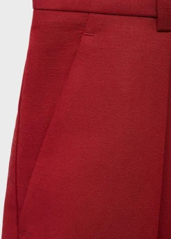 Linen-blend suit bermuda shorts><noscript><img width=