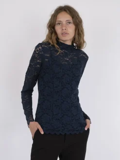Dame Neo Noir Liza Laceflower Blouse