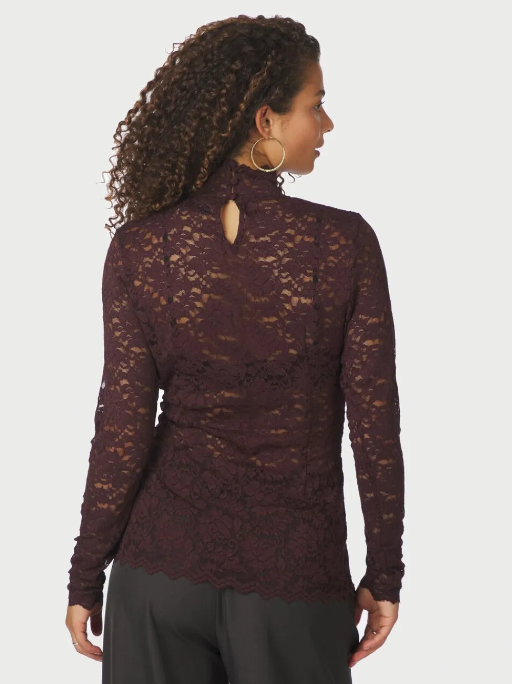 Dame Neo Noir Liza Laceflower Blouse