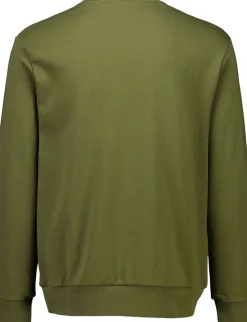 Lindbergh Logo chest print o-neck sweat Dk olive Best
