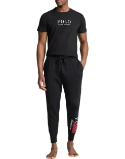 Polo Ralph Lauren Logo Cotton Jersey Sleep Shirt