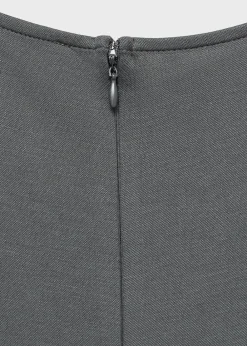 MANGO Long jumpsuit with knot Charcoal Sale