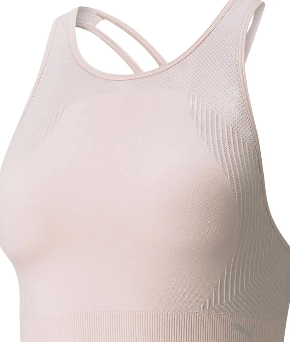 Puma Long Line Seamless low-impack sports bh Pink Hot