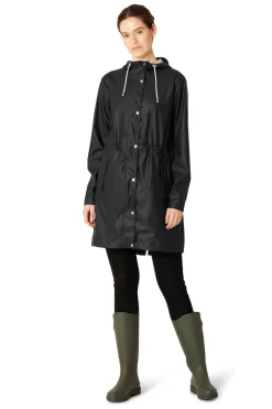 ILSE JACOBSEN Long Parka Rain Jacket Black beauty Online