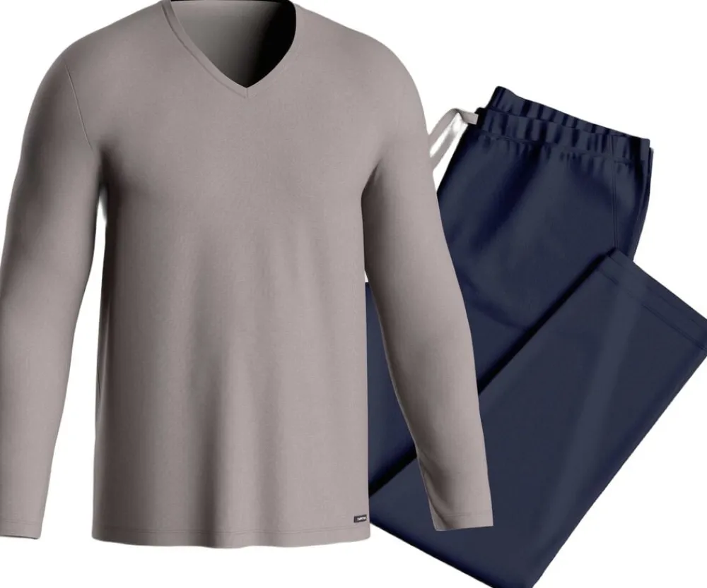 Impetus Long Sleeve Pyjama Soft Premium Light grey Outlet