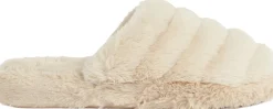 Ted Baker LOPSEY Faux Fur Mule Slipper Natural New