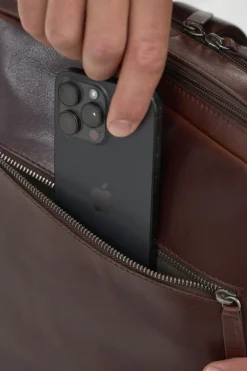 JOST LUND Briefcase M Brown Outlet