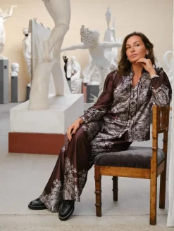 Dame Neo Noir Lunet Paisley Border Pants