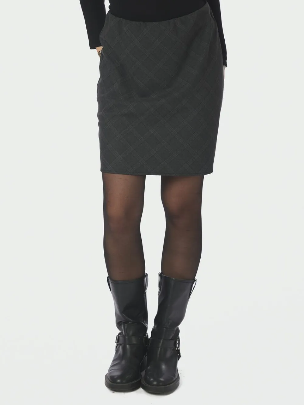 Lunna Check Short Skirt>Neo Noir Sale