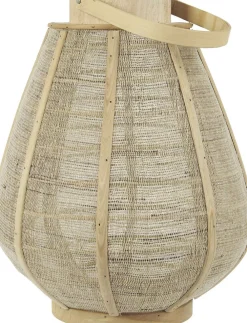 Lygte m/glasindsats konisk hessiansider>Ib Laursen Sale