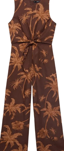 Dame MANGO Lyocell jumpsuit with cut-out and k